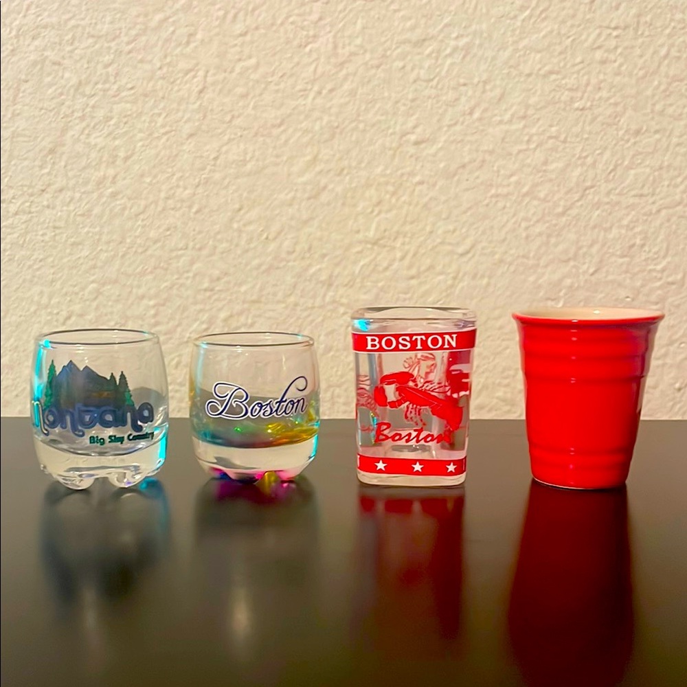 4 Single Shot Glasses